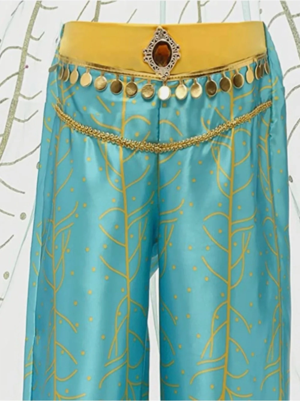 Disney Princess Jasmine Costume Set Girls Size 7/8 Halloween Dress Up Cosplay